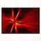 Designart - Red and Yellow Rays - Abstract Framed Canvas art print